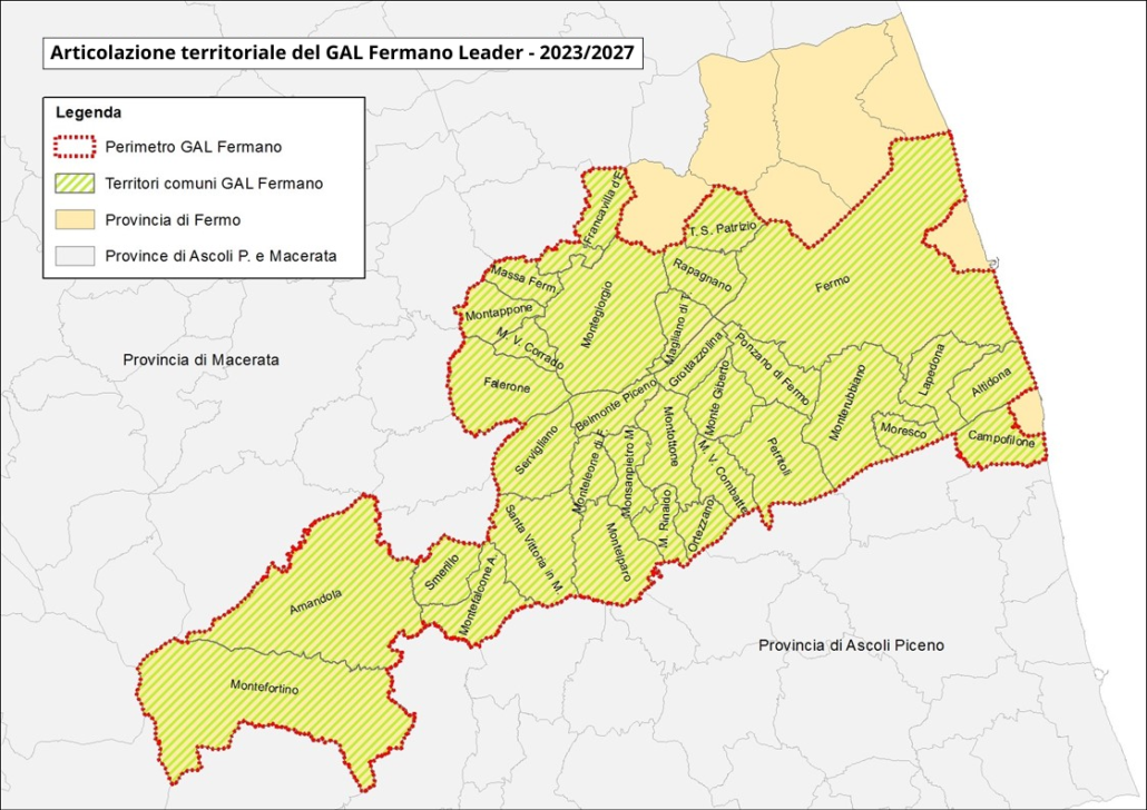 Articolazione territoriale GAL Fermano 2023.2027
